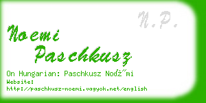 noemi paschkusz business card